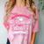 Master University Degree Master Graduation Party Girl Comfort Color Blast T-Shirt Clay