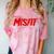 Misfit Outfit And Costume Introvert Apparel Comfort Color Blast T-Shirt Clay
