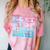 Next Stop Kindergarten Groovy Graduation Last Day Of School Comfort Color Blast T-Shirt Clay