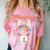 No Prob Llama Birthday Graduation Women Kids Girls Comfort Color Blast T-Shirt Clay