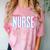 Nurse Glitch Aesthetic Graduation Nurse Glitch Graphic Art Comfort Color Blast T-Shirt Clay