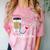 Nurse Life Graphic Nursing School Graduation Comfort Color Blast T-Shirt Clay