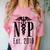 Nurse Practitioner Graduation NP Est 2019 Shirt Comfort Color Blast T-Shirt Clay