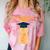 Orange Tabby Cat Graduation Distressed Shirt For Grads For Men Women Girls Kids Comfort Color Blast T-Shirt Clay