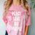 Peace Love And No People Sarcastic Humor Introvert Comfort Color Blast T-Shirt Clay