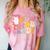 Peace Out Third 3rd Grade Graduation Graduate Class Of 2025 Comfort Color Blast T-Shirt Clay