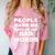 People Make Me Want To Use Bad Words Introvert Loner Comfort Color Blast T-Shirt Clay