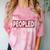 All Peopled Out Introvert Joke Sarcastic Quote Premium Tri-Blend Comfort Color Blast T-Shirt Clay