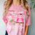 Pink I Graduated From Elementary Graduation Comfort Color Blast T-Shirt Clay