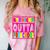 Pink STRAIGHT OUTTA Preschool PRE-K Graduation Comfort Color Blast T-Shirt Clay