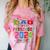 Pre School Graduation Idea For Dad & Preschool Graduation Comfort Color Blast T-Shirt Clay