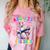 Preschool Graduate Shirt ABC 123 Mic Drop Llama Graduation Comfort Color Blast T-Shirt Clay