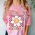 Preschool Graduation Graduate Cute Groovy Last Day Of Pre K Comfort Color Blast T-Shirt Clay