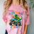 Preschool Graduation Monster Truck Dinosaur Boys Dino Tee Comfort Color Blast T-Shirt Clay