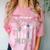Proud Air Force Mom US Air Force Graduation Mom Comfort Color Blast T-Shirt Clay