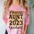 Proud Aunt Of A 2023 Graduate Family Matching Graduation Comfort Color Blast T-Shirt Clay
