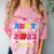 Proud Aunt Of 2023 Pre-K Graduate Senior Graduation Matching Comfort Color Blast T-Shirt Clay