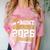 Proud Aunt Of A Class Of 2026 Graduate Senior Graduation 26 Comfort Color Blast T-Shirt Clay