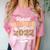 Proud Auntie Of 2022 Graduate Class 2022 Graduation Leopard Comfort Color Blast T-Shirt Clay