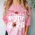 Proud Auntie Of A 2026 Senior Football Graduation Family Comfort Color Blast T-Shirt Clay