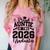Proud Auntie Of Two 2026 Graduates Graduation Comfort Color Blast T-Shirt Clay