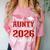 Proud Aunty Of a Class Of 2026 Graduate Senior Graduation Comfort Color Blast T-Shirt Clay