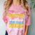Proud Bonus Dad Of 5th Grade Graduate 2022 Family Graduation Comfort Color Blast T-Shirt Clay