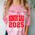 Proud Bonus Dad Of a Class Of 2025 Graduate Graduation Comfort Color Blast T-Shirt Clay