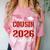 Proud Cousin Of a Class Of 2026 Graduate Senior Graduation Comfort Color Blast T-Shirt Clay