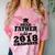 Proud Father Of A Class Of 2018 Graduate Tee Graduation Z1 Comfort Color Blast T-Shirt Clay