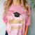 Proud Gammy Of A Class Of 2025 Graduate Senior Graduation Comfort Color Blast T-Shirt Clay