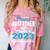 Proud Godfather Of Three 2023 Graduate 23 Class Graduation Comfort Color Blast T-Shirt Clay