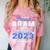 Proud Gram Of 2023 College Graduate Family 23 Graduation Comfort Color Blast T-Shirt Clay