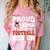 Proud Grandma Of a Football Senior 2026 Graduation Comfort Color Blast T-Shirt Clay
