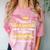 Proud Grandma Of Two 2025 Graduates Graduation Family Comfort Color Blast T-Shirt Clay