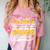 Proud Grandpa Of a 2025 Senior Graduate Graduation Comfort Color Blast T-Shirt Clay