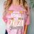 Proud Mama Of A 2021 Graduate Graduation Clothes MBA PhD Comfort Color Blast T-Shirt Clay