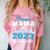 Proud Mama Of 2023 Class Master Graduate Family Graduation Comfort Color Blast T-Shirt Clay