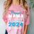 Proud Mama Of 5th Grade Graduate 2024 Elementary Graduation Comfort Color Blast T-Shirt Clay