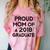 Proud Mom Of A 2018 Graduate Mama Graduation Comfort Color Blast T-Shirt Clay