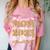 Proud Mom Of A 2023 1st Grade Graduate Shirt Fun Graduation Comfort Color Blast T-Shirt Clay
