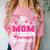 Proud Mom Of 2024 5th Grade Graduate Mother Graduation Comfort Color Blast T-Shirt Clay