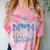 Proud Mom Of a 2025 Graduate For Class Of 2025 Graduation Comfort Color Blast T-Shirt Clay
