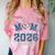 Proud Mom Of a Class Of 2026 Graduate Senior Graduation Comfort Color Blast T-Shirt Clay