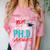 Proud Mom PhD Doctoral Graduation Doctorate Degree Comfort Color Blast T-Shirt Clay