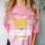 Proud Mom Of Two Class Of 2025 Graduates Twins Graduation Comfort Color Blast T-Shirt Clay