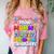 Proud MOMMY Of a 2025 PRE-K Graduate -Graduation Comfort Color Blast T-Shirt Clay