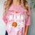 Proud Nana Of A 2026 Senior Basketball Graduation Comfort Color Blast T-Shirt Clay