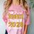 Proud Nonnie Of a Class Of 2026 Graduate Graduation 2026 Comfort Color Blast T-Shirt Clay