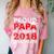 Proud Papa Of A Class Of 2018 Graduate Shirt Graduation Comfort Color Blast T-Shirt Clay